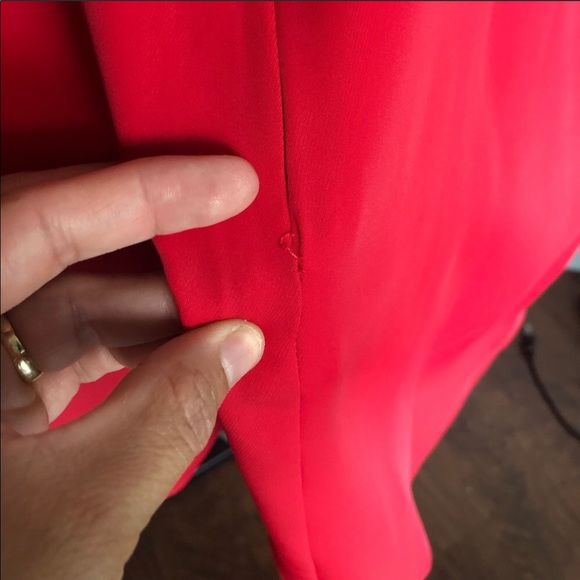 Bcbg inner bustier one shoulder red dress xs - Picture 10 of 10